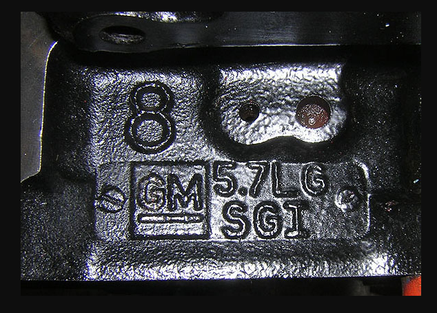 GM 5.7LG SGI Engine