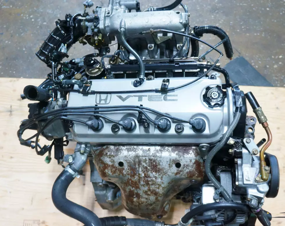 The F22B1 is a 2.2 L (2,188 cc) engine series produced by Honda. It was used in the 1990-2000 Honda Accord, Prelude and CR-V. It is a SOHC (single overhead camshaft) design with 8 valves per cylinder and electronic port injection. The F22B1 had an aluminum block with cast iron cylinder liners for lower cost than using fully forged steel pistons and rods.[citation needed] The F22B1 makes 160 hp (119 kW) at 5600 rpm and 178 lb·ft (240 N·m) at 4000 rpm.[3]